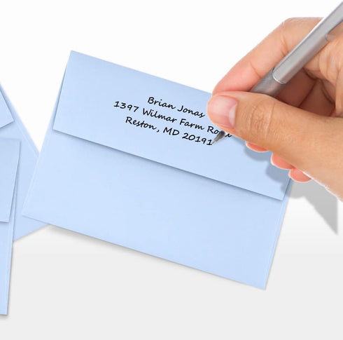 LUXPaper 4Bar A1 Invitation Envelopes | Peel & Press | Baby Blue | 3 5/8" x 5 1/8" | 80lb. Text | 50 Qty