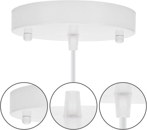 5.8 Inches Sangle Sopffy Pendant Light Canopy Kit, Ceiling Lighting Canopy Kit with All Mounting Hardware Modern