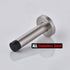 JQK 304 Stainless Steel Door Stopper, 1mm Sound Dampening Bumper Wall Protector, 2 Pack, Brushed