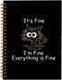 Funny Cat Notebook Journal, Inspirational Gifts for Cat Lovers, Hardcover Spiral Notebook (5.5x8.3)