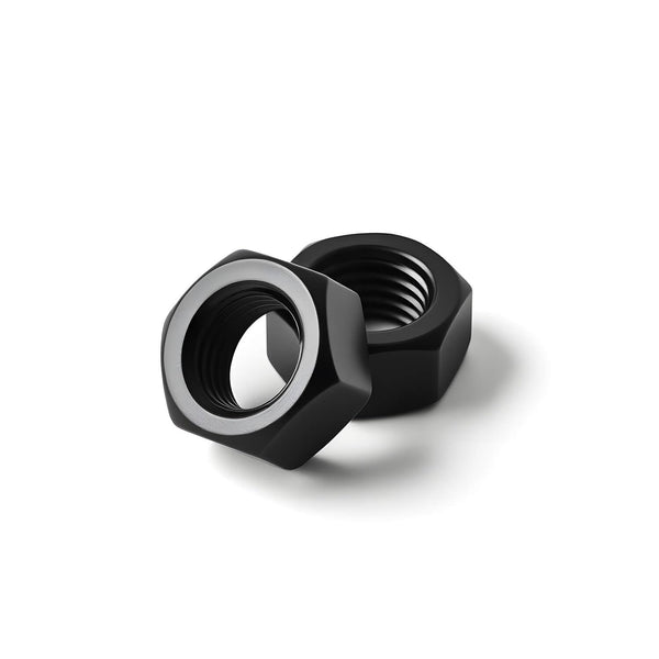 MoyoCodi M6-1 (50 Pack) Hex Head Nuts, Black Oxide 304 Stainless Steel 18-8