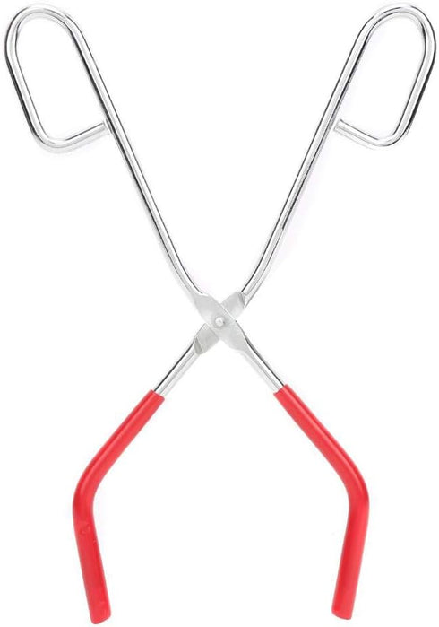 Lab Beaker Tongs, 9.8in Length with Rubber Coated Ends for 50mL - 1000mL Capacity Beaker