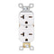 Duplex Electrical Receptacle Outlets, 20Amp 250V Wall Outlet, 2 Pole 3 Wire, 20A 250V Outlet, White, 1-Pack