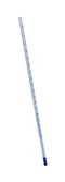 THERMCO B200CWS General Laboratory Blue Spirit Filled Thermometer, -10 to 200°C Range, 406mm Length