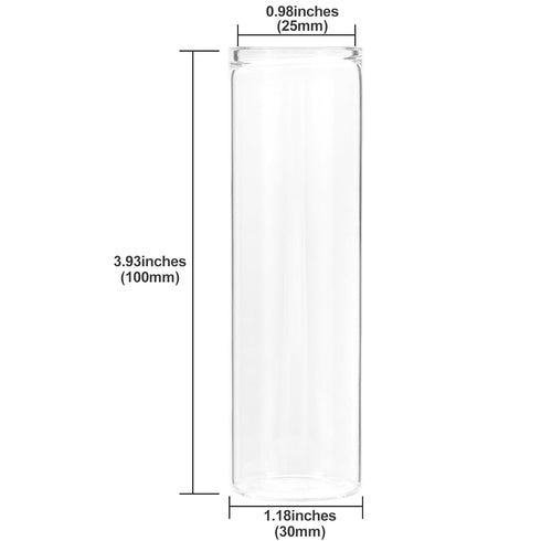 12PCS 50ml Glass Test Tubes with Cork Stoppers, Clear Flat Test Tubes for Bath Salt, Candy Storage