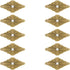 Tiazza 10Pcs Brass Backplate Washers - Classical Furniture Decoration Gasket Brass Hardware Accessories (Bronze)