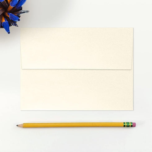 LUXPaper A7 Invitation Envelopes | 5 1/4" x 7 1/4" | 50 Qty | Peel & Press | Champagne Metallic | 80lb. Text