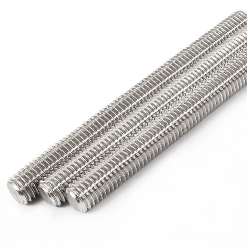 Beduan 304 Stainless Steel Long Threaded Screw, M4-0.7 Thread Pitch, Fully Threaded Rod, 250 mm Length (Pack of 2)