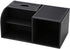 KINGFOM Black Desk Organizer Caddy, Pu Leather Multi-function Storage Box for Pen/Pencil, Cell Phone, Business Cards,