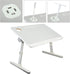 PERZOE Laptop Desk Foldable Bed, Table Folding Breakfast Tray, Adjustable Laptop Bed Table with Heights and Angles