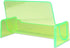 Beauticom Business Card Holder Organizer Stand Display, Green, 1 Piece for Offices, Salons, Receptionist