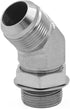 (2-PACK) 6802-06-06-NWO Hydraulic Hose Adapter Fitting 3/8" Male JIC 37° Flare with 45° Elbow Connector
