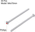 uxcell M4x70mm Machine Screws Pan Phillips Cross Head Screw 304 Stainless Steel Fasteners, 30Pcs