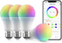 Broadlink FastCon Smart Bulb LB4E26, Color Changing with Music Sync, A19/E26/9W/800LM - 4 Pack