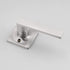 GOBEKOR Brushed Nickel Lever Door Handle - Dummy Door Levers for Square Closet, Non-Turning Door Handle