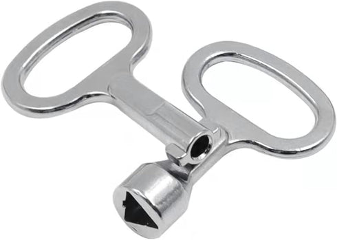 4Pcs Electrical Cabinet Key, 5mm Hole Zinc Alloy Water Meter Box Safety Key for Tool Box and Mailbox