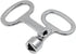 4Pcs Electrical Cabinet Key, 5mm Hole Zinc Alloy Water Meter Box Safety Key for Tool Box and Mailbox
