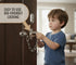 Gadgetime USA Satin Nickel Door Chain Guard Heavy-Duty Solid Brass Lock for Home, Apartment & Office Security, Extra