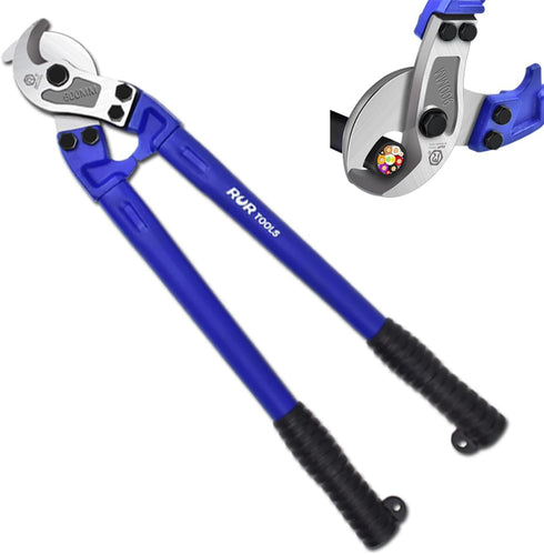ZrgGea 24 inch Cable Cutters - Heavy Duty Wire Snips, Industrial-Grade Cutter Forged from T8 Alloy Steel for Cutting