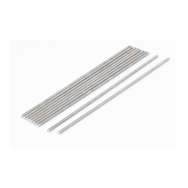 uxcell M3 x 150mm 0.5mm Pitch 304 Stainless Steel Fully Threaded Rods Fasteners (Pack of 10)