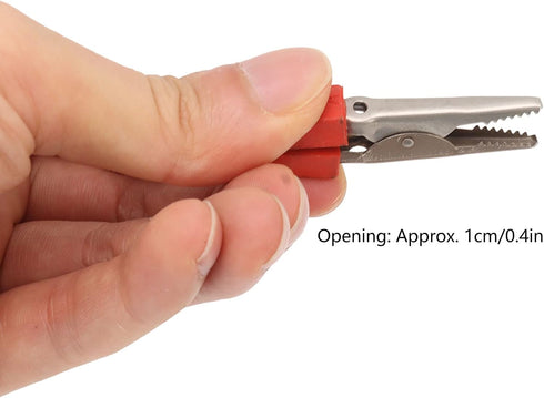 Clip Stainless Steel Battery Clamp, Strong Spring Jumper Cables for Truck Car Battery Electric Test