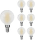 Decoaui E12 G16 LED Globe Light Bulbs, Small Golf Ball Size Round Bulb,