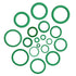 XINGYHENG 279Pcs 18 Sizes Rubber O-Ring Gasket Sealing Ring Repair Box Washer Seal Assortment Set for Plumbing Automotive General Repair