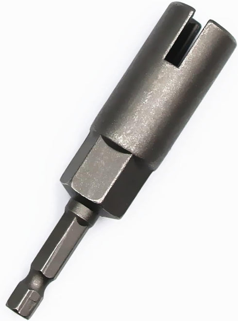 1PCS Deep Power Wing Nut Driver, 1/4" Hex Shank Slot Wing Nut Drill Bit Socket Wrenches Tool
