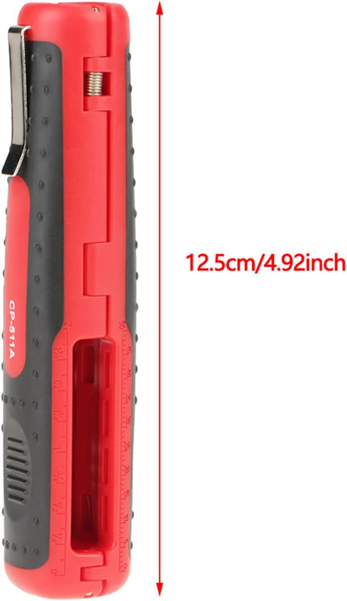Wire Stripper Tool with SK5 Steel Blade, Self Adjusting Dismantling Stripper, Safety Lock, TPR and ABS Handle