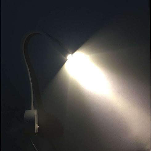 2 Pack 110V 2pcs 3000K) Corded Wall Mount Lamp Reading Wall Light for Bed Easy Install (White, Warm White