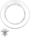 6" Round Return Air Vent Grille with Sponge Gasket and Mounting Frame