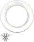 6" Round Return Air Vent Grille with Sponge Gasket and Mounting Frame