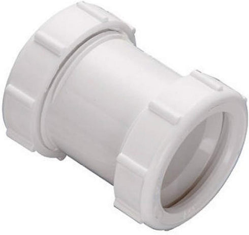 Plumb Pak 46WK Extension Coupling; 1-1/2-Inch or 1-1/4-Inch by 1-1/2-Inch, White