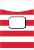 BARKER CREEK Peel & Stick Library Pockets, 3 Designs for Holding Library, Index, Flash Cards, Recipes, and More!