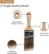 Vermeer 4-Pack Paint Brushes, 2" Angle Stubby Brushes for All Latex and Oil Paints & Stains, Home Improvement