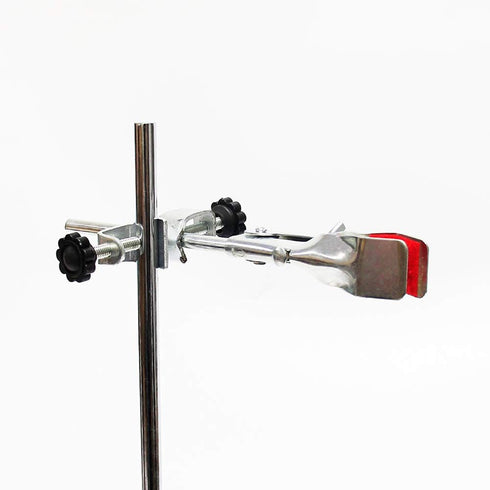 Laboratory Retort Support Stand for Titration Extraction - XMWangzi with Burette Clamp and 2 Flask Ring Clamps