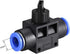uxcell 10mm OD Pneumatic Air Flow Control Valve with Push-to-Connect Fitting,Union Straight,Pneumatic Air Controller Valve 5pcs