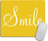 Smile Sunshine Yellow Decorative Mouse Pad - Rectangle Non-Slip Rubber Mousepad 9.5 X 7.9 Inch