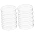 Healeved 10pcs Petri Dishes with Lid, Culture Plate for Blood Samples, Agar Plates, Plastic Disposable