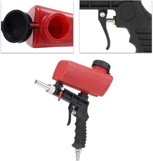 Air Sand Blaster Machine, Pneumatic Sandblasting Gun, 90PSI Blasting Tool for Metal Rust Removal