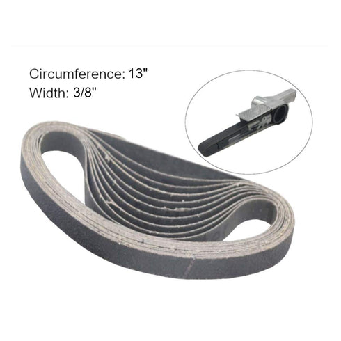 3/8 Inch X 13 Inch Sanding Belts, 20 Pack of Premium Knife Sharpening Belts, Various Grits for Woodworking