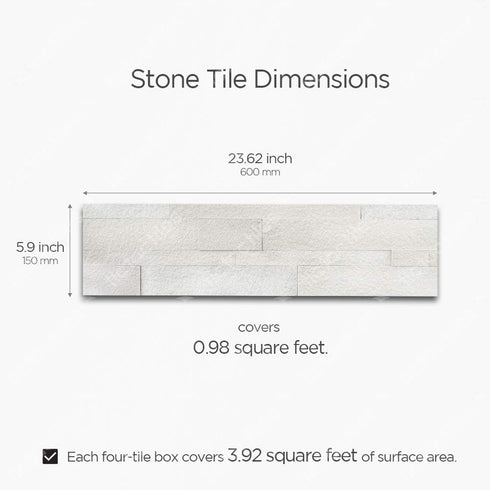 4-Sheets 3D Tic Tac Tiles Peel and Stick Self Adhesive Stick On Kitchen Backsplash Bathroom Stone Tiles (Natural White)