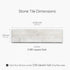 4-Sheets 3D Tic Tac Tiles Peel and Stick Self Adhesive Stick On Kitchen Backsplash Bathroom Stone Tiles (Natural White)