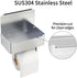 SUS304 JUYSON Toilet Paper Holder with Shelf Brushed Nickel, Flushable Wipes Dispenser Fits for Bathroom Wipe Storage