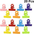 Ciieeo 60 Pcs Office Supplies Bulletin Board Clips, Large Binder Clips, Colorful Mini Paper Clips