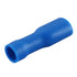 Baomain 0.187" Female & Male Spade Connectors, 16-14 AWG, Fully Insulated Crimp Terminals, Blue (200-Pack)