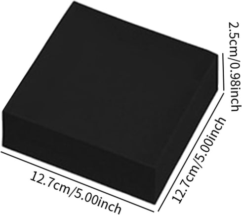 RMWHGDUL 12.7x12.7x2.5 cm Black Buffet Cube Nesting Versatile Dessert Cupcake Table Acrylic Display Stand for Party