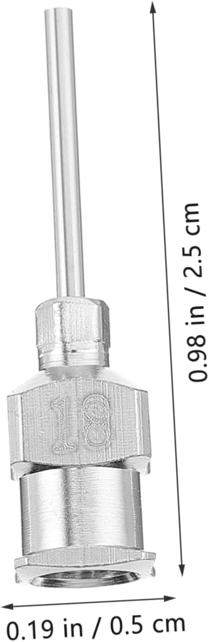 12pcs Stainless Steel Needle Electronic Kits, Ink Plastic Tips for Joints, 18g 1 Inch Needle Dispensing
