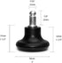 Bell Glides Replacement Office Chair Caster Wheels, Low Profile with Soft Rubber Bottom for Stationary Castors