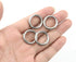 30 PCS Welded Stainless Steel O-Ring - Welded Round Rings for Camping Belt, Dog Leashes, Luggage Accessories (3mm×15mm
